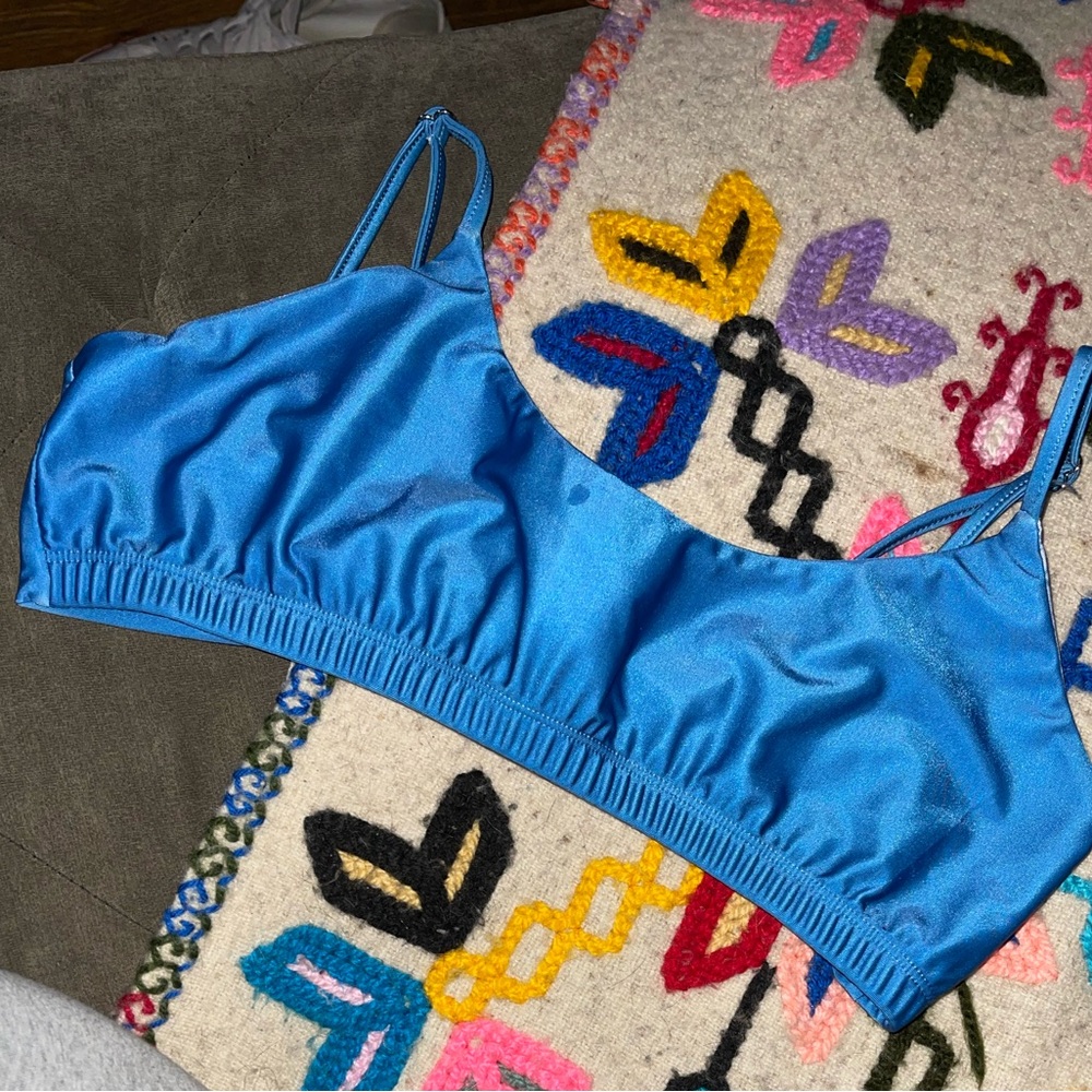 Vibrant Blue Bikini Top